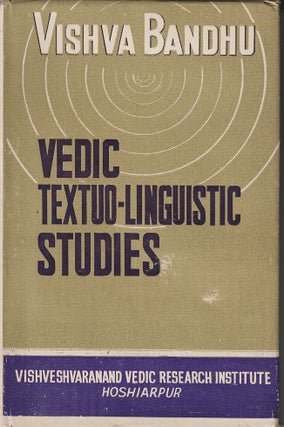 Stock ID #217644 Vedic Textuo-Linguistic Studies. VISHVA BANDHU