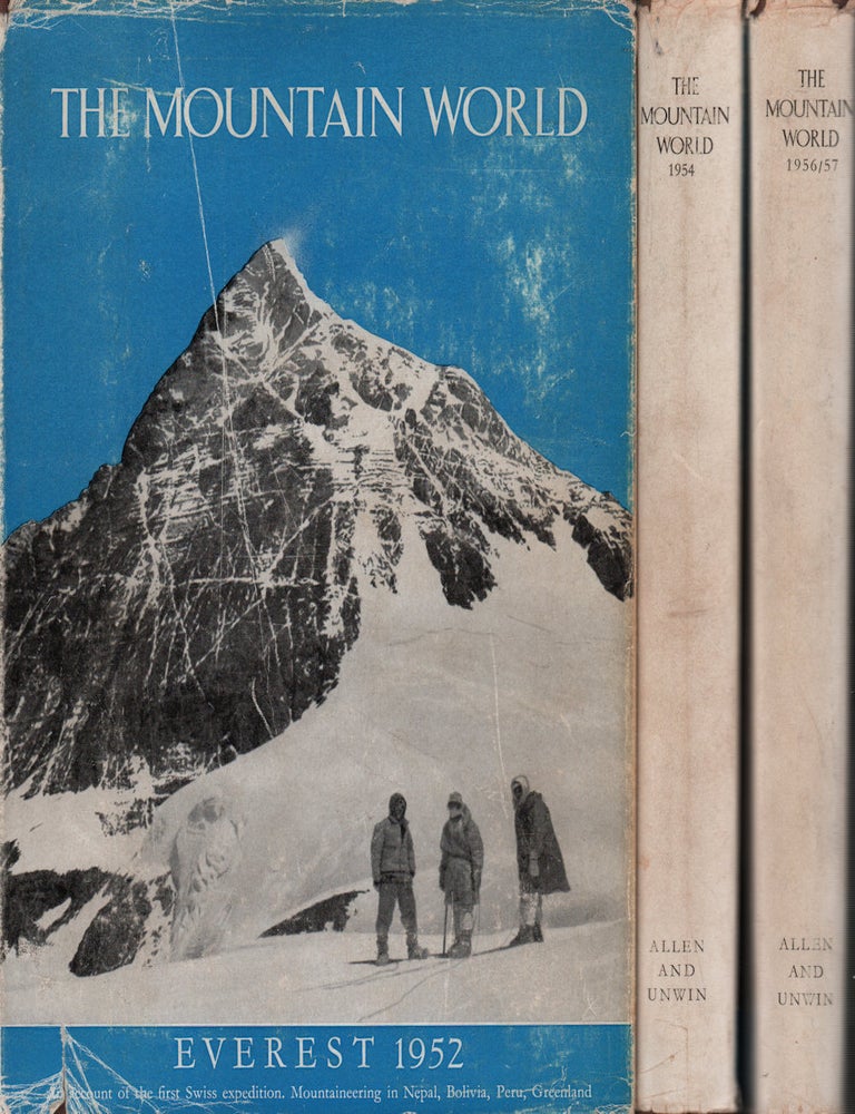 Stock ID #217789 The Mountain World. 3 Volumes. MARK AND BARNES KURZ, MARTIN.