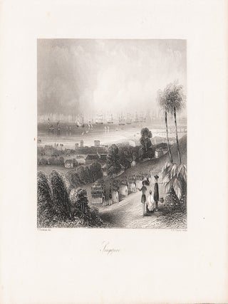 Stock ID #217845 Singapore. ANTIQUE ENGRAVING OF SINGAPORE, C. GRAHAM, A. H. PAYNE, ENGRAVER