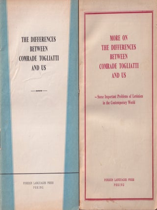 Stock ID #217871 The Differences Between Comrade Togliatti and Us TOGETHER WITH More on the...