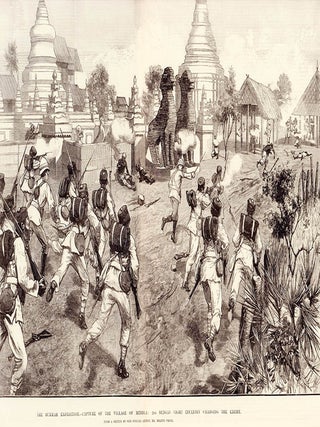 Stock ID #218967 The Burmah Expedition -- Capture Of The Village Of Minhla: 2nd Bengal Light...