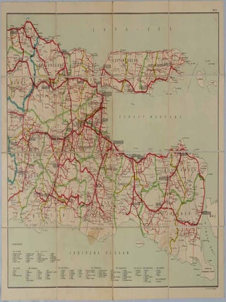 Automobielkaart van Java en Madoera Samengesteld en Uitgegeven Door de Koninklijke Vereeniging.
