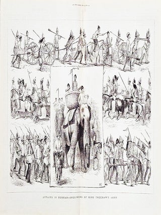 Stock ID #219134 Affairs In Burmah - Specimens of King Theebaw's Army. BURMA - ANTIQUE PRINT, "W...