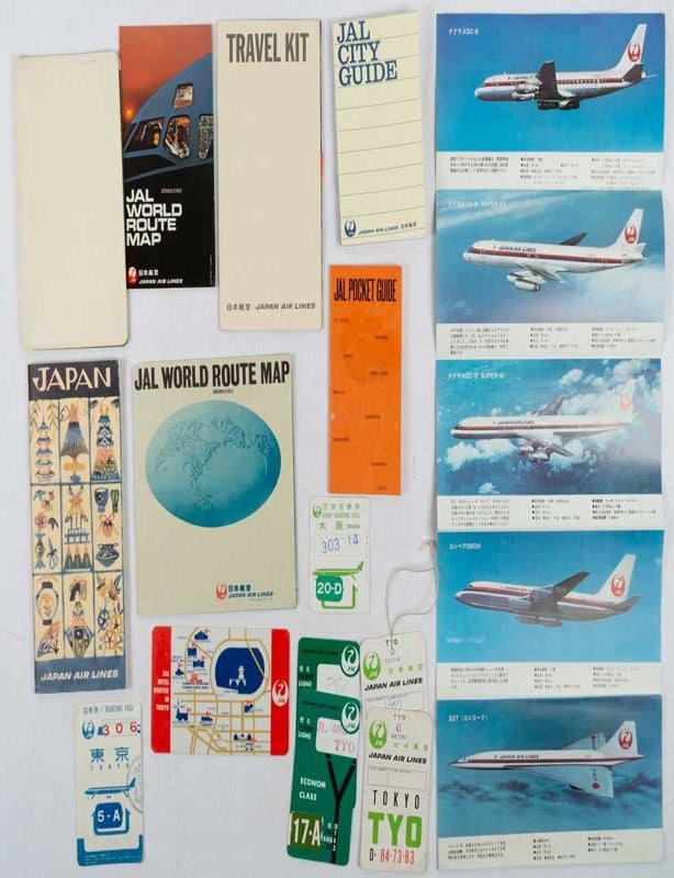 Stock ID #219231 [Japan Airlines Ephemera. 1968-1970]. EPHEMERA COLLECTION FROM JAPAN AIRLINES.