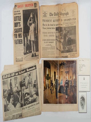 Stock ID #219630 [Collection of Irish Newspapers and Ephemera Relating to the Deaths of John F....