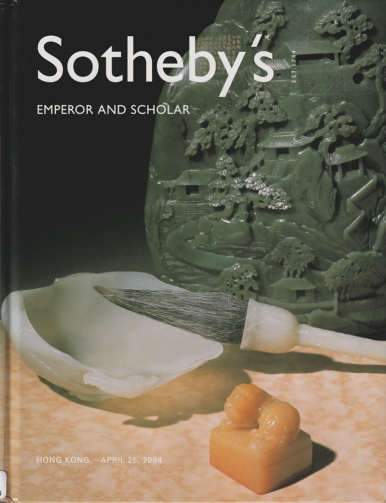 Stock ID #220387 Emperor and Scholar. SOTHEBY'S AUCTION CATALOGUE.
