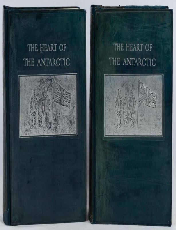 Stock ID #220396 The Heart of the Antarctic. Being the Story of the British Antarctic Expedition 1907-1909 with an Introduction by Hugh Robert Mill, an Account of the First Journey to the South Magnetic Pole by Professor T.W. Edgeworth David. E. H SHACKLETON.