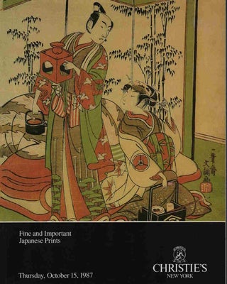 Stock ID #220435 Fine and Important Japanese Prints. Thursday October 15, 1987. CHRISTIE'S...