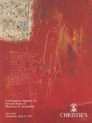 Stock ID #220545 Contemporary Japanese Art from the Estate of Blanchette Rockefeller, Wednesday ,...