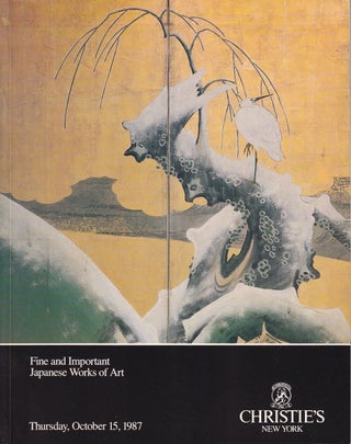 Stock ID #220617 Fine and Important Japanese Works of Art. Thursday October 15, 1987. CHRISTIE'S...