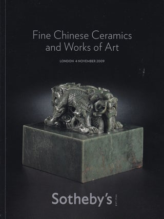 Stock ID #220658 Fine Chinese Ceramics and Works of Art. 4 November 2009. SOTHEBY'S AUCTION...