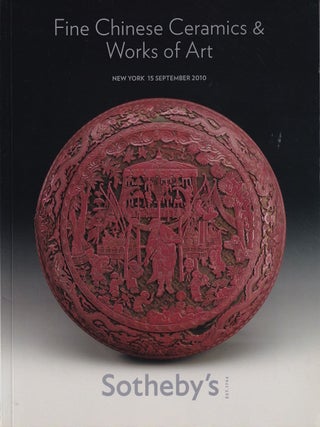 Stock ID #220659 Fine Chinese Ceramics and Works of Art. 15 September 2010. SOTHEBY'S AUCTION...