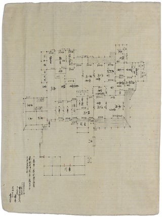 Stock ID #220832 Architectural Plan for a Japanese House. JAPANESE ARCHITECTURE