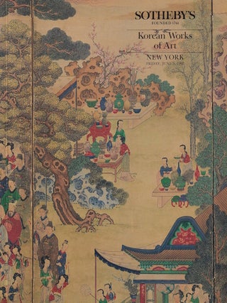 Stock ID #220847 Korean Works of Art. Friday, June 5, 1992. SOTHEBY'S AUCTION CATALOGUE