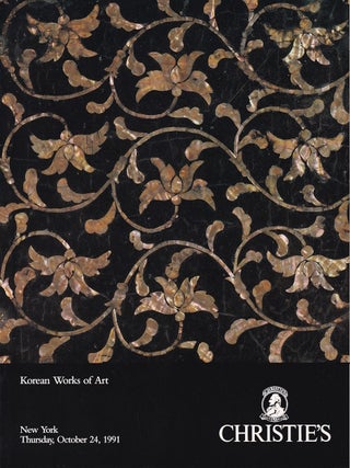 Stock ID #220853 Korean Works of Art. New York. Thursday, October 24, 1991. CHRISTIES AUCTION...