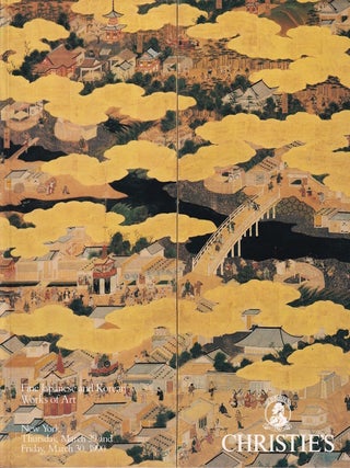 Stock ID #220861 Fine Japanese and Korean Works of Art. Thursday, March 29, 1990. CHRISTIE'S...