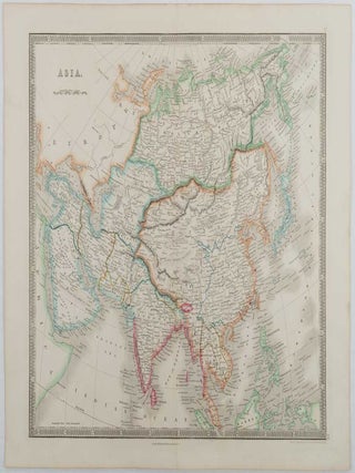 Stock ID #221000 Asia. ASIA - ANTIQUE MAP, ARTIST, ENGRAVER