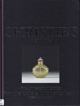 Stock ID #221003 Fine Chinese Snuff Bottles from the Rachelle R. Holden Collection. CHRISTIE'S...
