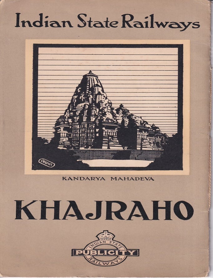 Stock ID #221365 Indian State Railways. Khajraho. INDIAN RAILWAY EPHEMERA.
