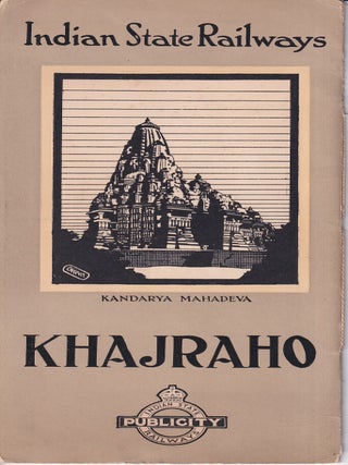 Stock ID #221365 Indian State Railways. Khajraho. INDIAN RAILWAY EPHMEMERA