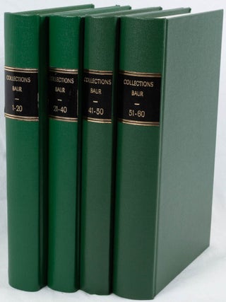 Collections Baur Bulletins No. 1-60. Four Volumes. PROFESSIONALLY BOUND BULLETINS FROM COLLECTIONS.