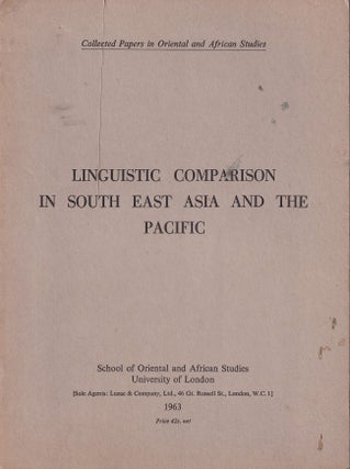 Stock ID #221426 Linguistic Comparison in South East Asia and the Pacific. EUGENIE J. A HENDERSON