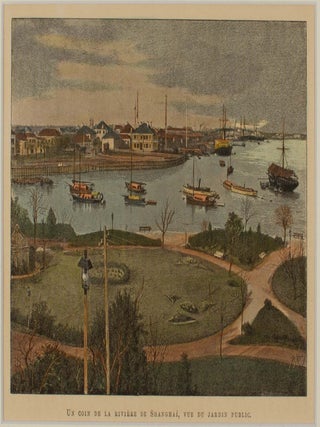 Stock ID #221449 Un Coin de La Rivière de Shanghai, Vue du Jardin Public. PAUL BONNETAIN, P....