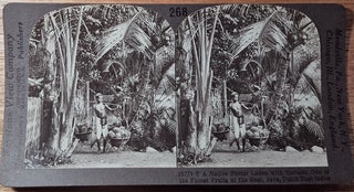 Stock ID #221452 A Native Porter Laden with Durians, One of the Finest Fruits of the East, Java,...