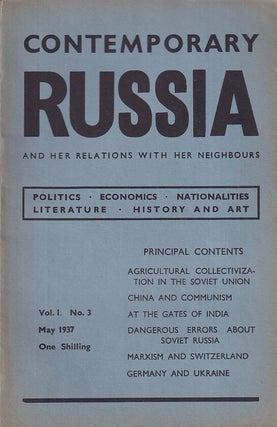 Stock ID #221485 Contemporary Russia and Her Relations With Her Neighbours. Vol. I, No. 3....