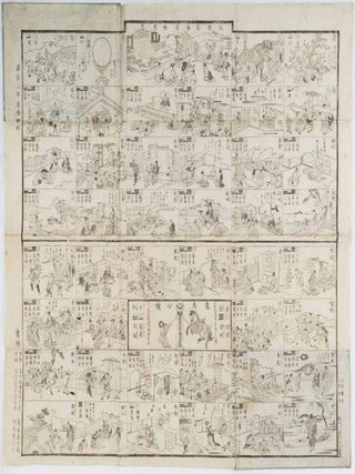投算早喩万民出世の意志圖繪. [Nagezan hayasatoshi: banmin shusse no. EDO SUGOROKU - VIRTUES AND.