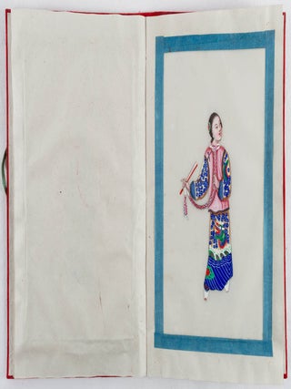 [Pith Painting - Album of Twelve Gouache Paintings on Pith Paper].