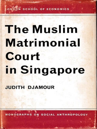 Stock ID #222529 The Muslim Matrimonial Court in Singapore. JUDITH DJAMOUR