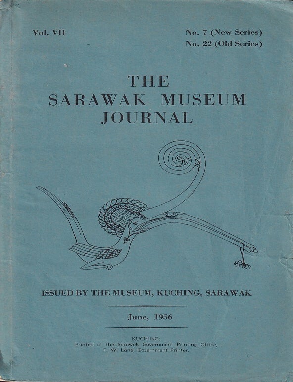 Stock ID #222562 The Sarawak Museum Journal. Vol. VII. TOM HARRISSON.