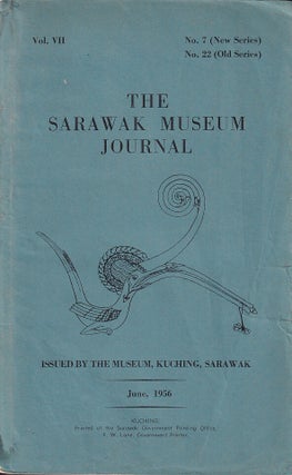 Stock ID #222562 The Sarawak Museum Journal. Vol. VII. TOM HARRISSON