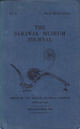 Stock ID #222563 The Sarawak Museum Journal. Vol. X. TOM HARRISSON