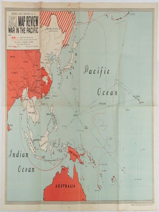 Stock ID #222584 ABCA Map Review. War in the Pacific. Middle East Edition, No. 6. PACIFIC THEATRE...