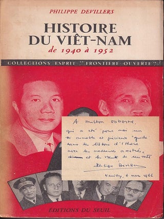 Stock ID #222768 Histoire du Vi&ecirc;t-Nam de 1940 &agrave; 1952. PHILIPPE DEVILLERS