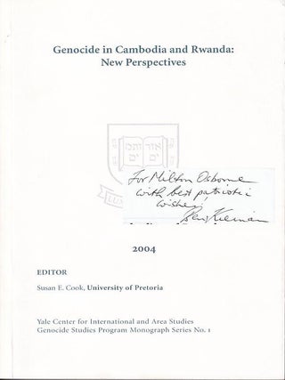 Stock ID #222788 Genocide in Cambodia and Rwanda. New Perspectives. SUSAN E. COOK