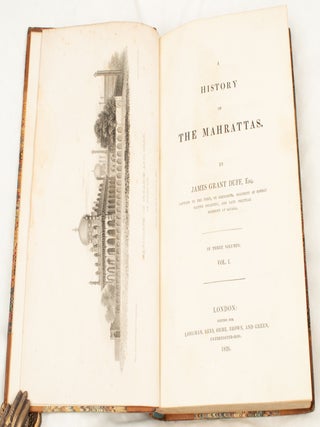 Stock ID #222929 A History of the Mahrattas. BRITISH INDIA, JAMES GRANT DUFF