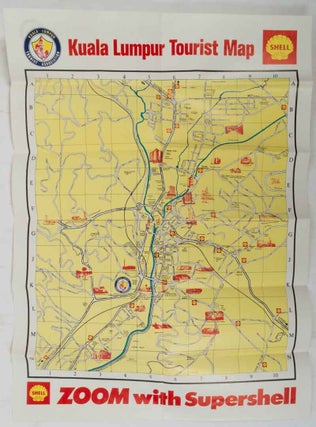 Stock ID #223112 Kuala Lumpur Tourist Map. ZOOM with Supershell. KUALA LUMPUR - 1970S TOURIST MAP...