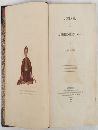 Stock ID #223129 Journal of a Residence in India. WOMEN TRAVELLERS, MARIA GRAHAM