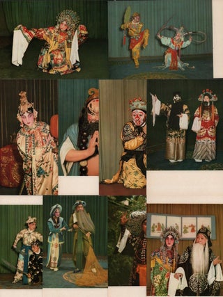 Stock ID #223223 Peking Opera Postcards. TEN POSTCARDS WITH COLOUR DEPICTIONS OF PEKING OPERA ACTORS