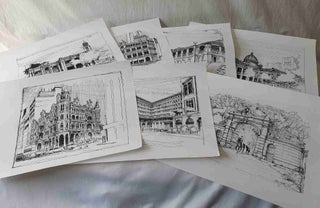 Stock ID #223228 1970s Sketches of Hong Kong. TOM BRIGGS