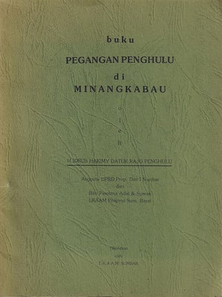 Stock ID #223290 Buku Pegangan Penghulu di Minangkabau. [A Handbook for Minangkabau Marriage...