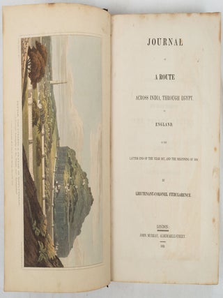 Stock ID #223301 Journal of a Route Across India, Through Egypt, to England in the Latter End of...