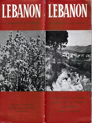 Stock ID #223387 Lebanon of Yesterday and Today. LEBANON - TRAVEL EPHEMERA