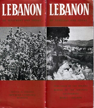 Stock ID #223387 Lebanon of Yesterday and Today. LEBANON - TRAVEL EPHEMERA