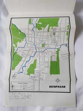 Bali and Denpasar. Map.