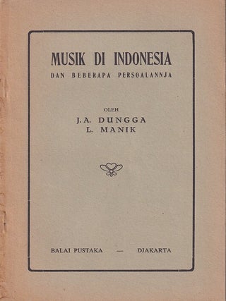 Stock ID #223464 Musik di Indonesia dan Beberapa Persoalannja. [Music in Indonesia and...