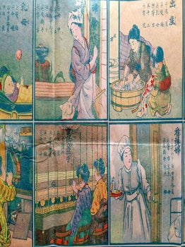 新案明治婦人双六. [Shin'an Meiji fujin sugoroku]. [Meiji Women's New Sugoroku Game].